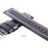 Black Ratio Brand Leather Strap 22mm For SKX007, SKX009, SKX011, SRP497, SRP641