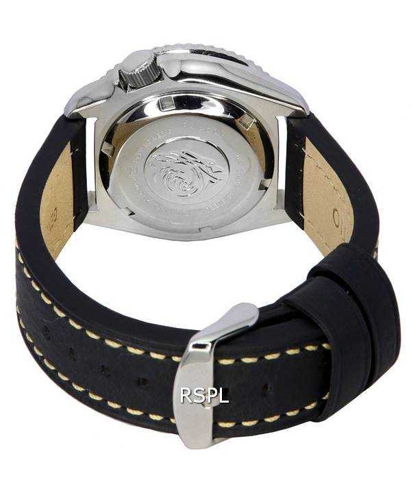 Seiko Automatic Diver's Ratio Black Leather SKX009J1-LS2 200M Men's Watch - Image 4