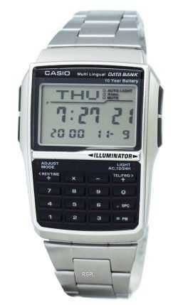 Casio Youth Digital Data Bank 5 Alarm Multi-Lingual DBC-32D-1ADF DBC-32D-1 Mens Watch