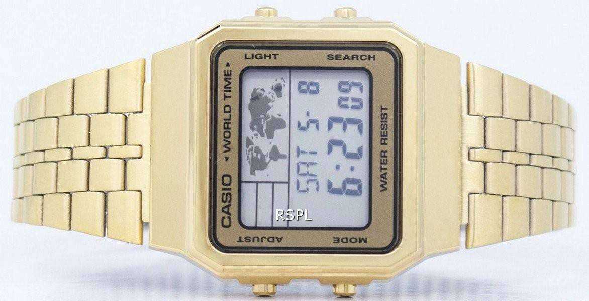 Casio Alarm World Time Digital A500WGA-9DF Men's Watch