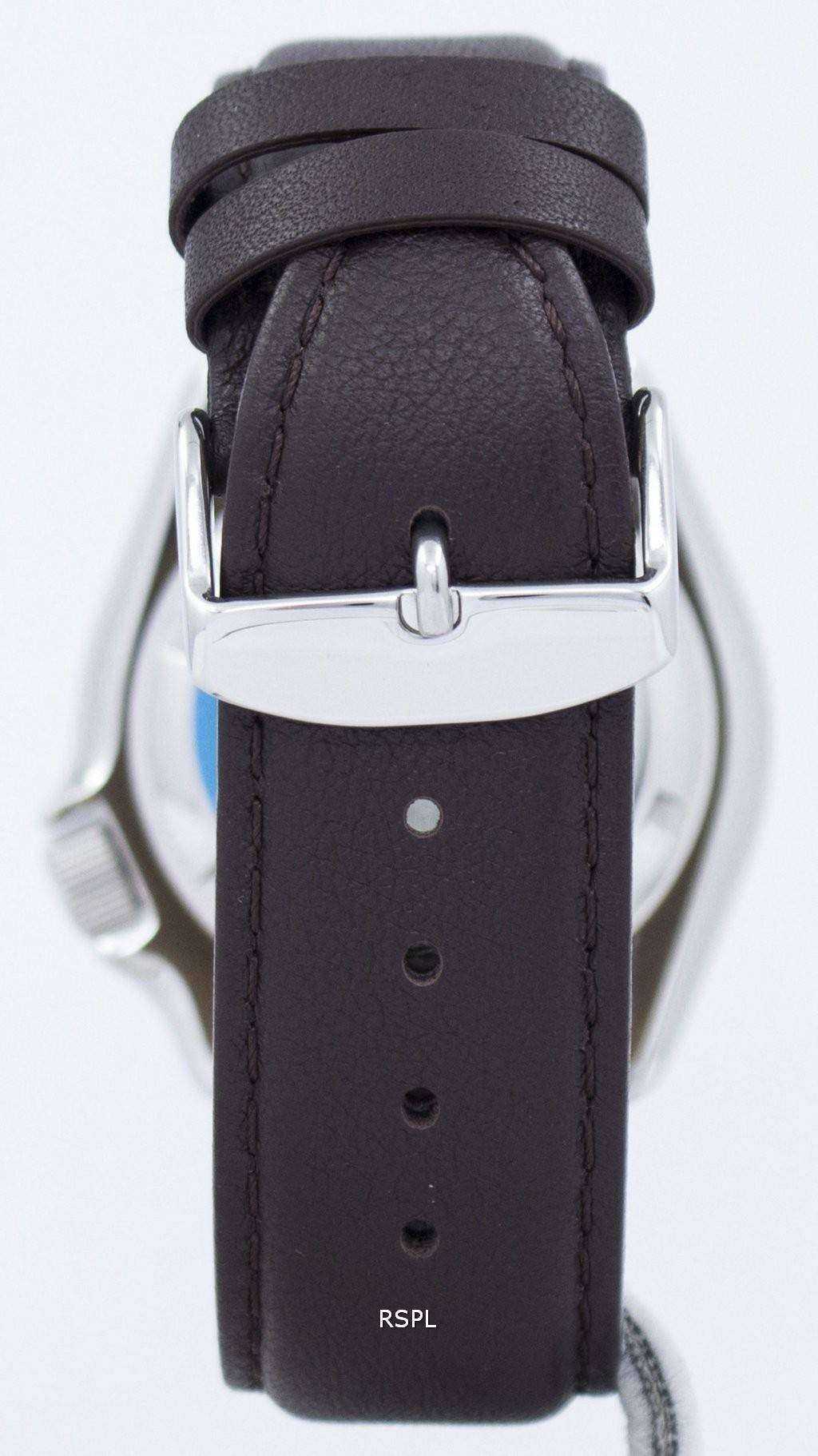 Seiko Automatic Diver's 200M Ratio Dark Brown Leather SKX009K1-LS11 Men's Watch