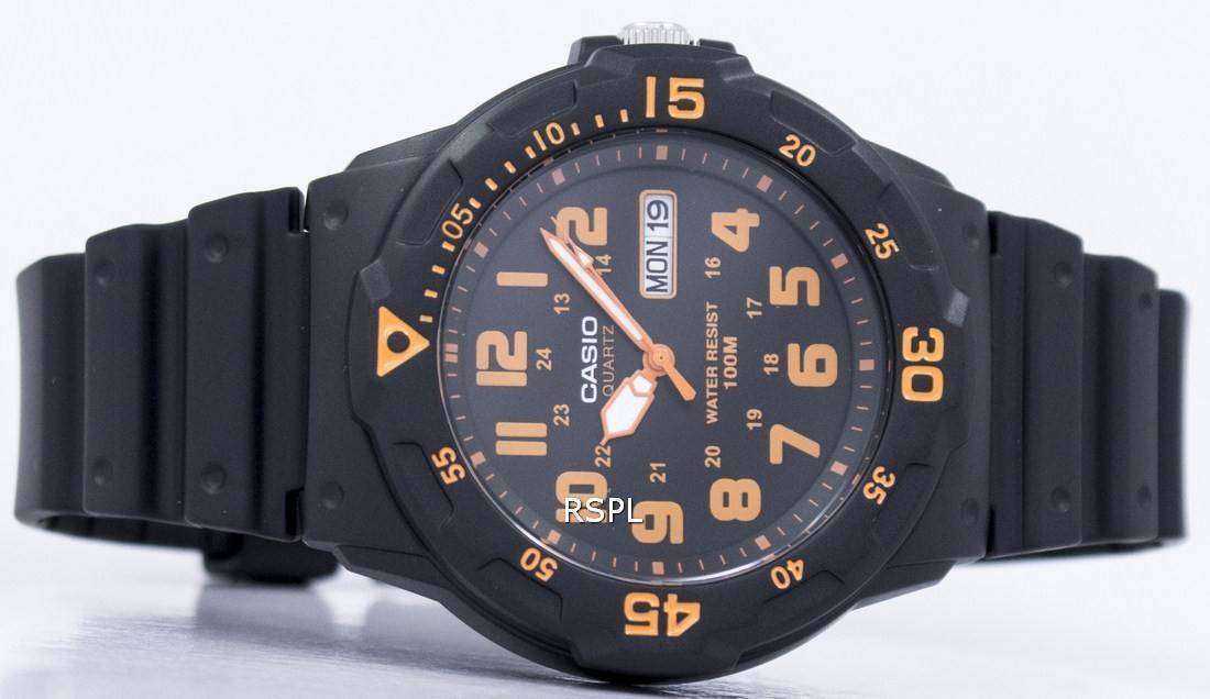 Casio Quartz Analog Black Dial MRW-200H-4BVDF MRW-200H-4BV Mens Watch