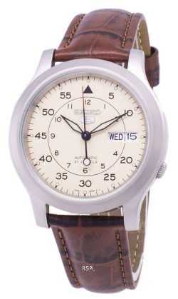 Seiko 5 Military SNK803K2-SS2 Automatic Brown Leather Strap Men's Watch