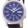 Seiko 5 Military SNK807K2-SS3 Automatic Black Leather Strap Men's Watch
