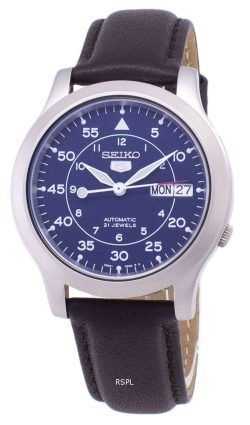 Seiko 5 Military SNK807K2-SS4 Automatic Brown Leather Strap Men's Watch