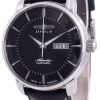 Zeppelin Atlantik Black Dial Leather Strap Automatic 8466-2 84662 Men's Watch