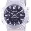 Casio Analog Digital World Time Stainless Steel AMW-870D-1A AMW870D-1 Mens Watch