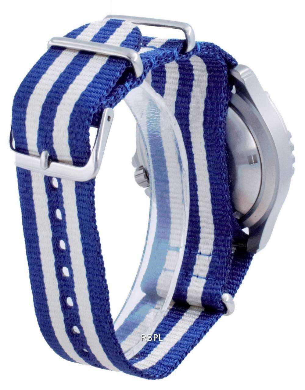 Ratio Free Diver Helium Safe Nylon Automatic Diver's 1066KE20-33VA-BLU-var-NATO2 1000M Men's Watch