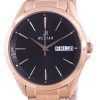 Westar Black Dial Rose Gold Tone Stainless Steel Quartz 50212 PPN 603 Men's Watch