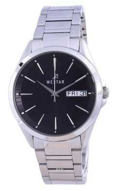 Westar Black Dial Stainless Steel Quartz 50212 STN 103 Men's Watch