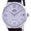 Orient Contemporary White Dial Leather Automatic RA-AC0F12S10B Men's Watch