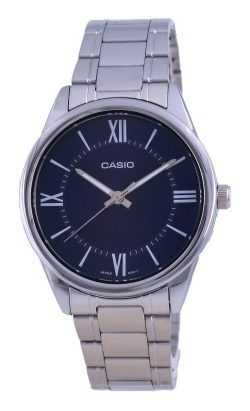 Casio Blue Dial Stainless Steel Analog Quartz MTP-V005D-2B5 MTPV005D-2 Mens Watch