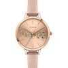 Oui & Me Petite Fleurette Rose Gold Sunray Dial Leather Strap Quartz ME010009 Women's Watch