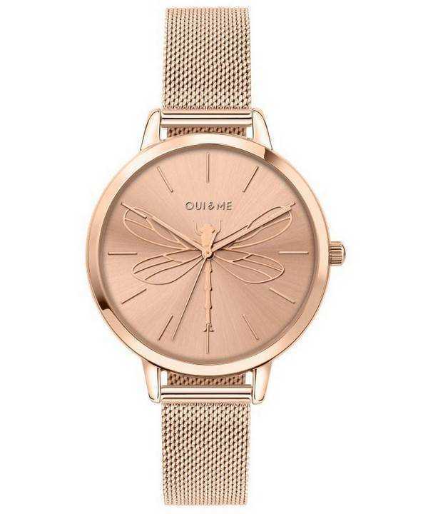 Oui & Me Grande Amourette Rose Gold Tone Stainless Steel Quartz ME010035 Women's Watch