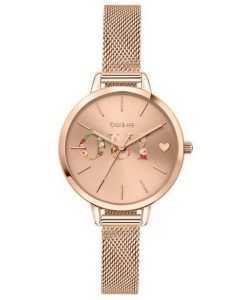 Oui & Me Petite Fleurette Rose Gold Tone Stainless Steel Quartz ME010044 Women's Watch