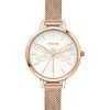 Oui & Me Petite Amourette White Dial Rose Gold Tone Stainless Steel Quartz ME010046 Women's Watch