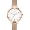 Oui & Me Petite Amourette White Dial Rose Gold Tone Stainless Steel Quartz ME010051 Women's Watch
