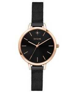 Oui & Me Petite Amourette Black Dial Stainless Steel Quartz ME010055 Women's Watch