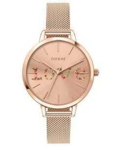 Oui & Me Grande Fleurette Rose Gold Tone Stainless Steel Quartz ME010112 Women's Watch