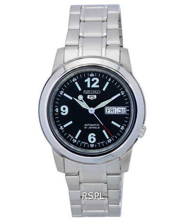 Seiko 5 Stainless Steel Black Dial Automatic SNKE63 SNKE63J1 SNKE63J Men's Watch