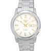 Seiko 5 Stainless Steel White Dial Automatic SNKK07 SNKK07J1 SNKK07J Men's Watch