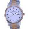Westar White Dial Two Tone Stainless Steel Quartz 50245 SPN 601 Mens Watch