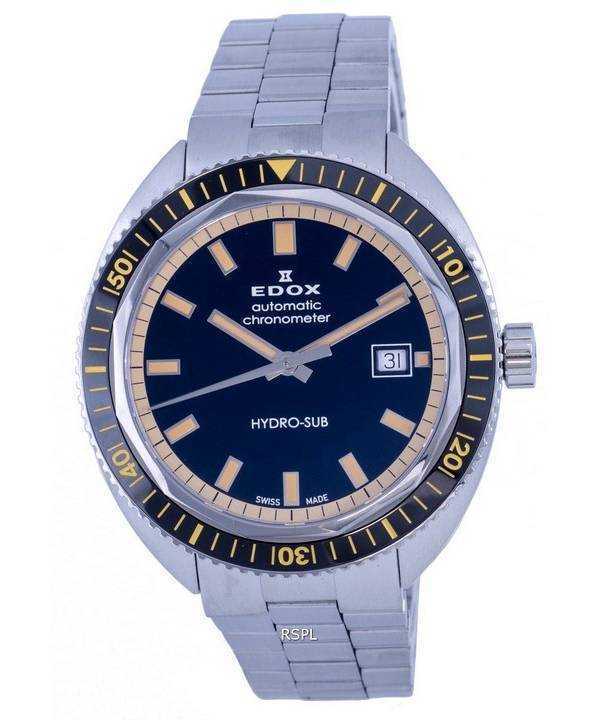 Edox Hydro-Sub Divers Stainless Steel Black Dial Automatic 801283NBMNIB 80128 3NBM NIB 300M Mens Watch