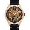 Thomas Earnshaw Baron Genuine Leather Skeleton Dial Automatic ES-8231-03 Mens Watch