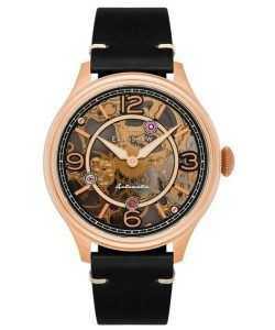 Thomas Earnshaw Baron Genuine Leather Skeleton Dial Automatic ES-8231-03 Mens Watch