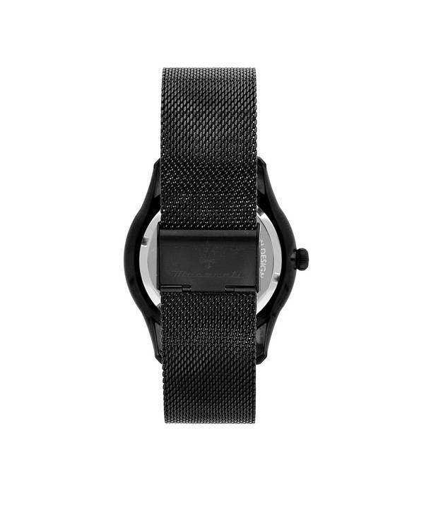 Maserati Tradizione Black Sunray Dial Quartz R8853146001 100M Mens Watch