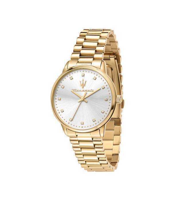Maserati Royale Diamond Accents Silver Dial Quartz R8853147503 Womens Watch