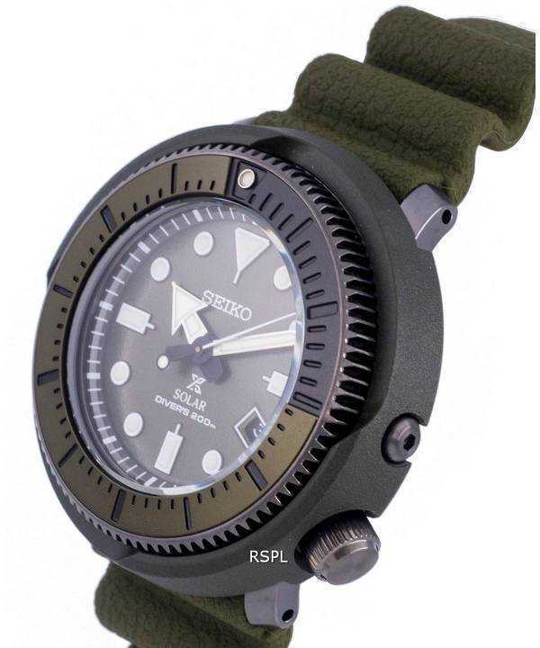 Seiko Prospex Solar Divers Green Dial SNE561P1 SNE561P 200M Mens Watch
