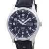 Seiko 5 Sports Automatic Japan Made Ratio Black Leather SNZG15J1-LS6 Men's Watch