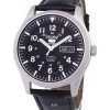 Seiko 5 Sports Automatic Ratio Black Leather SNZG15K1-LS6 Men's Watch
