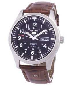 Seiko 5 Sports Automatic Ratio Brown Leather SNZG15K1-LS7 Men's Watch