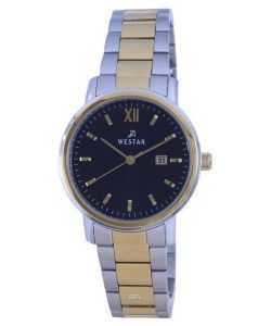 Westar Black Two Tone Stainless Steel Quartz 40245 CBN 103 Womens Watch