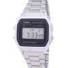 Casio Digital Stainless Steel Daily Alarm A158WA-1DF A158WA-1 Mens Watch