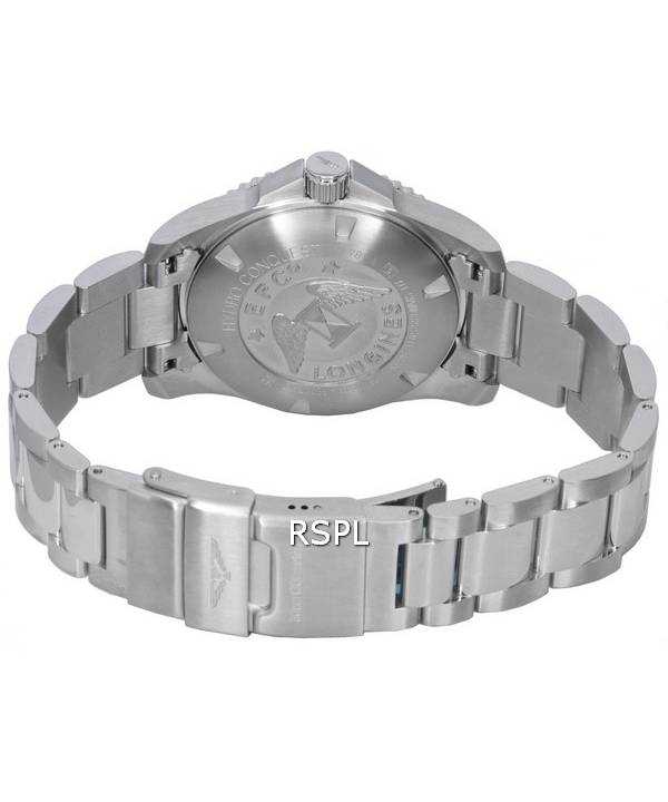 Longines HydroConquest Sunray Black With Super-LumiNov Dial Automatic Diver's L3.781.4.56.6 300M Men's Watch