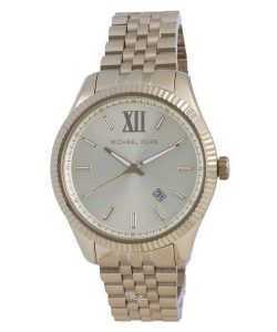 Michael Kors Lexington Gold Dial Quartz MK8857 Mens Watch