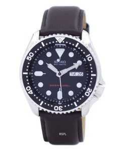 Seiko Automatic Diver's 200M Ratio Dark Brown Leather SKX007K1-LS11 Men's Watch