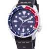 Seiko Automatic SKX009J1-LS14 Diver's 200M Japan Made Black Leather Strap Men's Watch