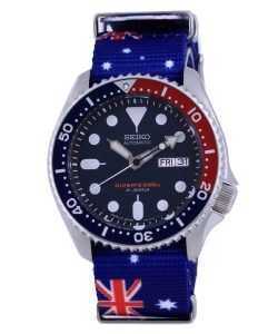 Seiko Automatic Divers Polyester Japan Made SKX009J1-var-NATO30 200M Mens Watch