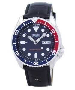 Seiko Automatic Diver's 200M Ratio Black Leather SKX009K1-LS6 Men's Watch