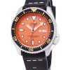 Seiko Automatic SKX011J1-LS14 Diver's 200M Japan Made Black Leather Strap Men's Watch