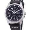 Seiko 5 Sports SNZG15K1-LS14 Automatic Black Leather Strap Men's Watch