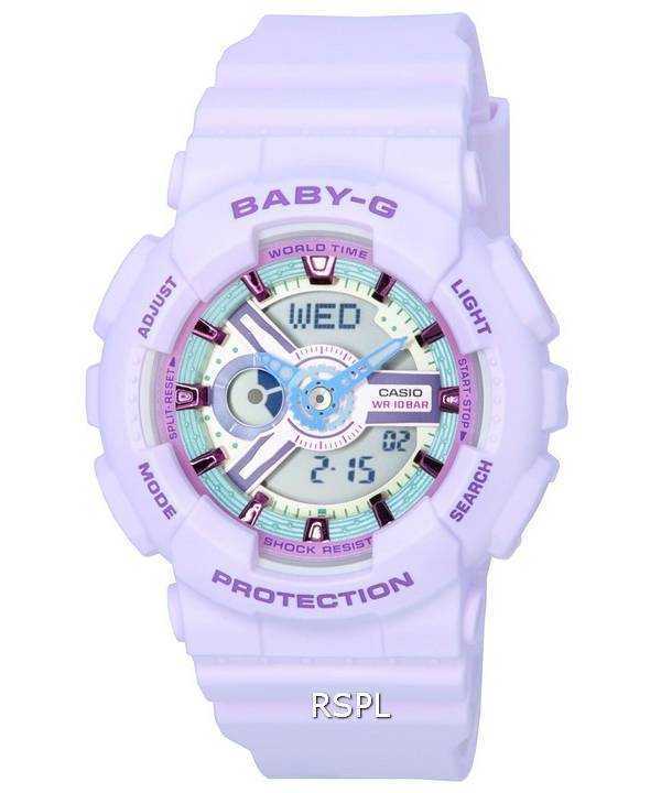 Casio Baby-G Analog Digital Pastel Meets Metallic Quartz BA-110XPM-6A BA110XPM-6 100M Womens Watch