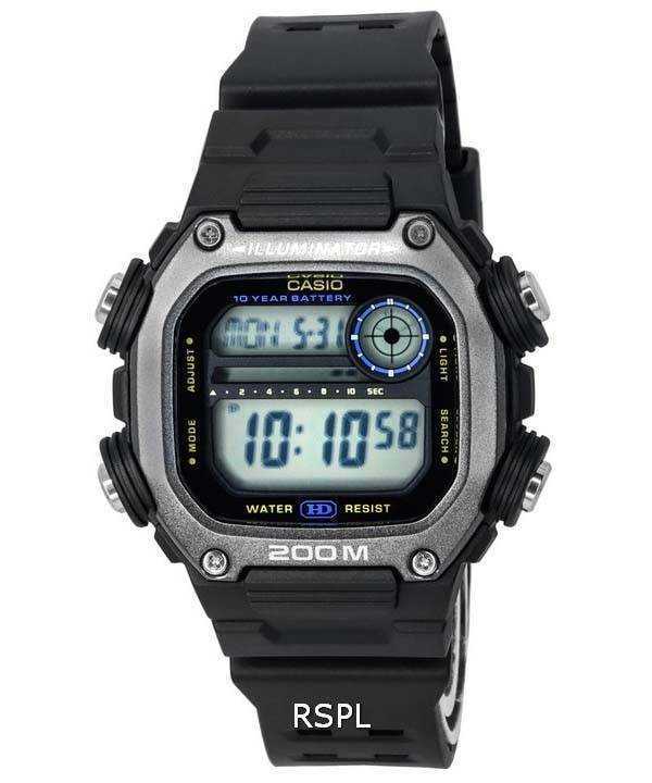 Casio Digital Sports Resin Strap Quartz DW-291HX-1A DW291HX-1 200M Mens Watch