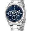 Maserati Competizione Stainless Steel Blue Multifunction Dial Quartz R8853100022 100M Men's Watch