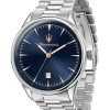 Maserati Tradizione Stainless Steel Blue Dial Quartz R8853146002 100M Men's Watch