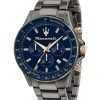 Maserati Sfida Chronograph Stainless Steel Blue Dial Quartz R8873640001 100M Men's Watch